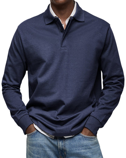 Frank Hénry Premium Langarm-Poloshirt