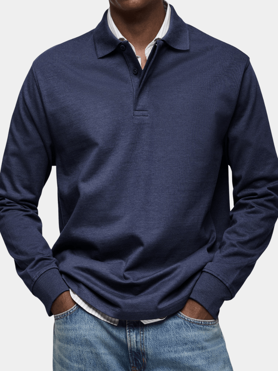 Frank Hénry Premium Langarm-Poloshirt