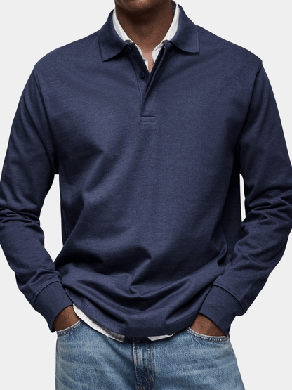 Frank Hénry Premium Langarm-Poloshirt