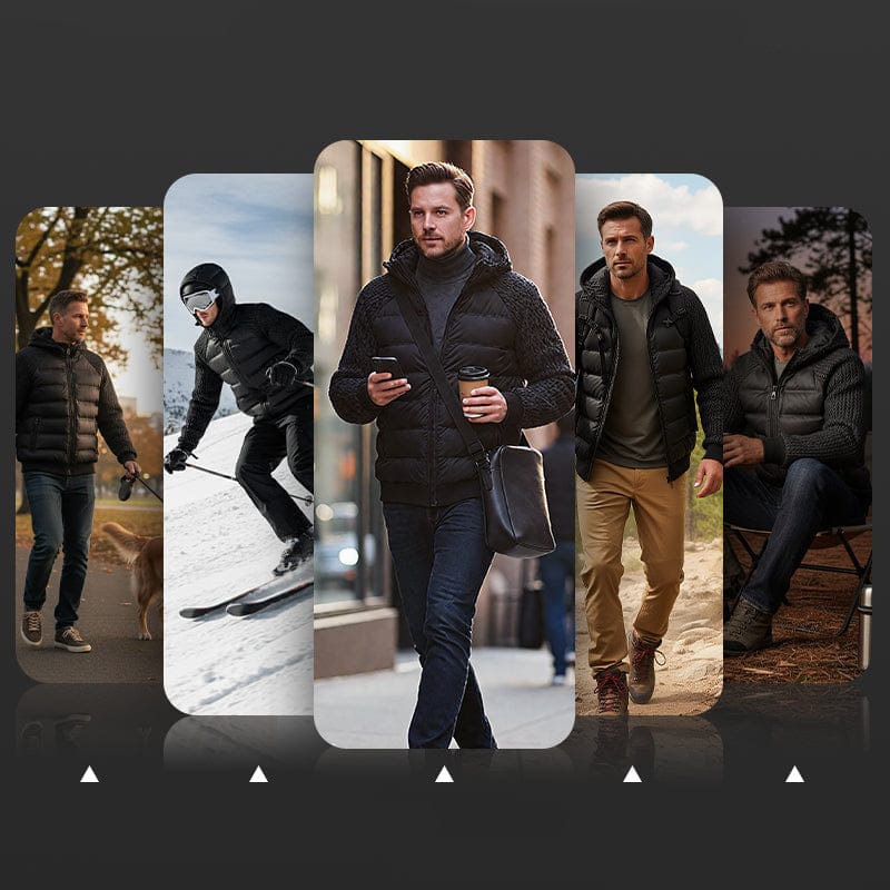 Frank Hénry Winddichte Steppjacke