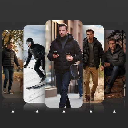 Frank Hénry Winddichte Steppjacke